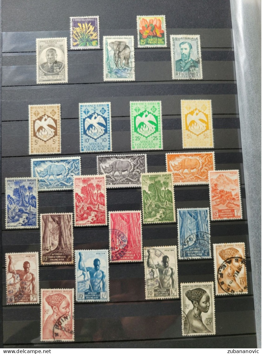 African Territories 195 Stamps - Collections (without Album)