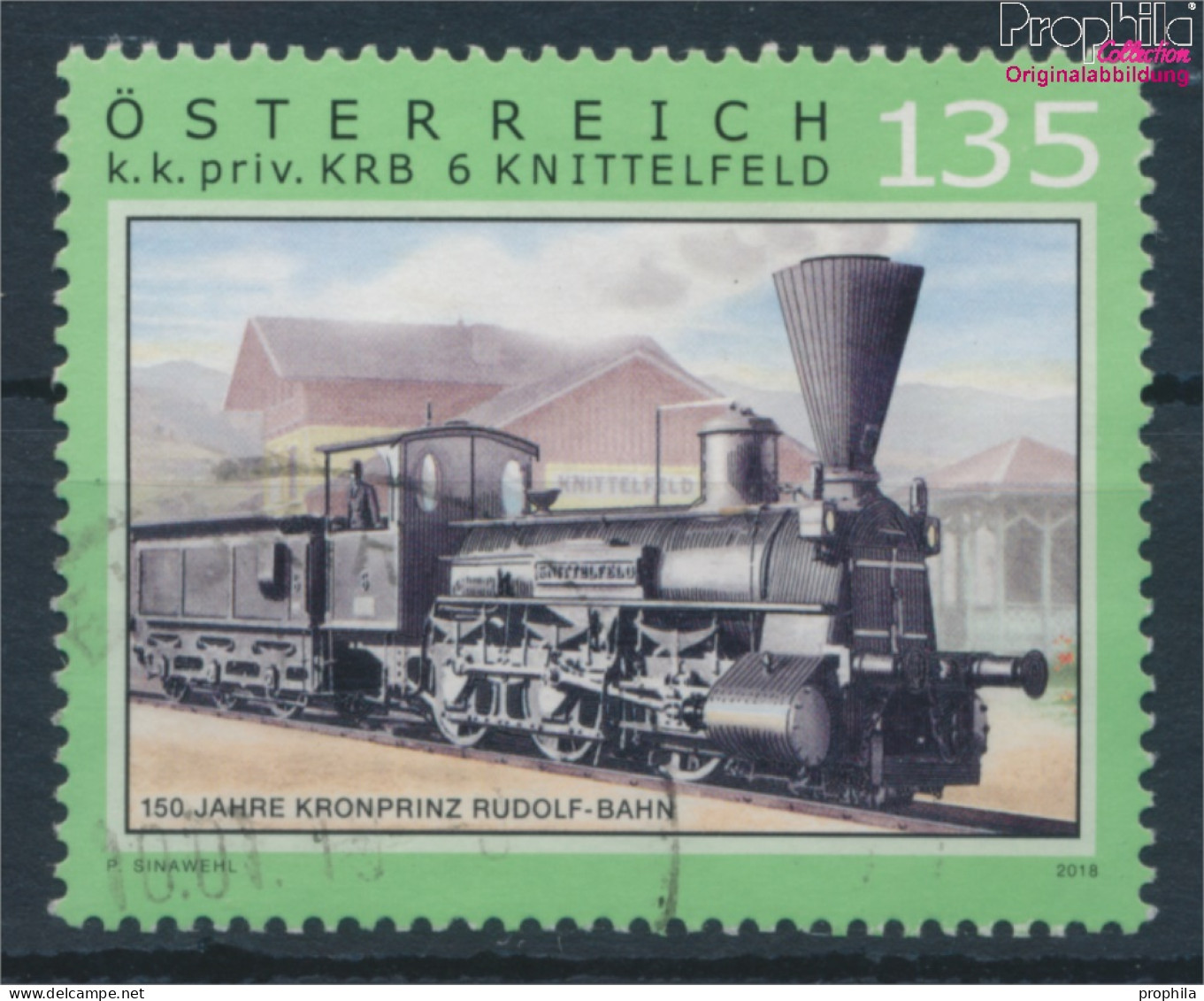Österreich 3435 (kompl.Ausg.) Gestempelt 2018 Eisenbahn (10404311 - Usados