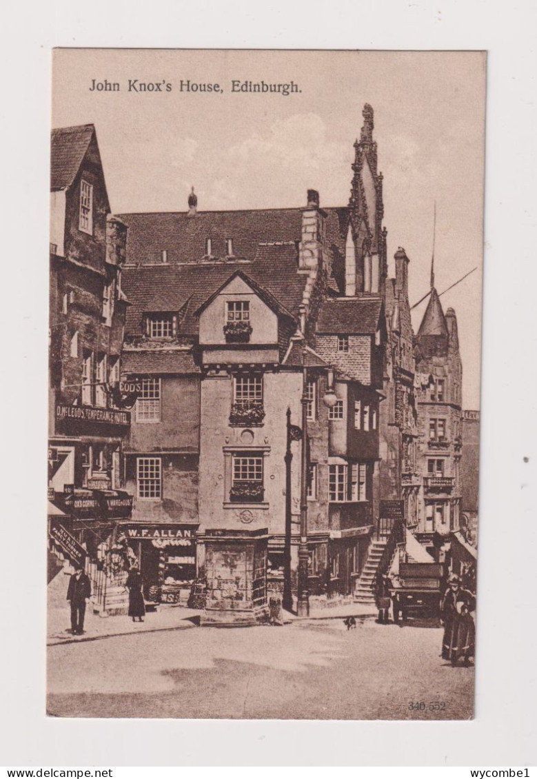 SCOTLAND - Edinburgh John Knox's House Used Vintage Postcard - Midlothian/ Edinburgh
