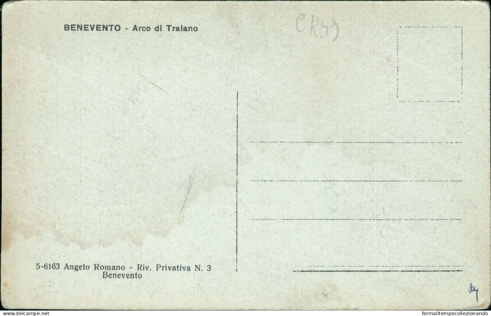 Cr49 Cartolina Benevento Citta' Arco Di Traiano Campania - Benevento