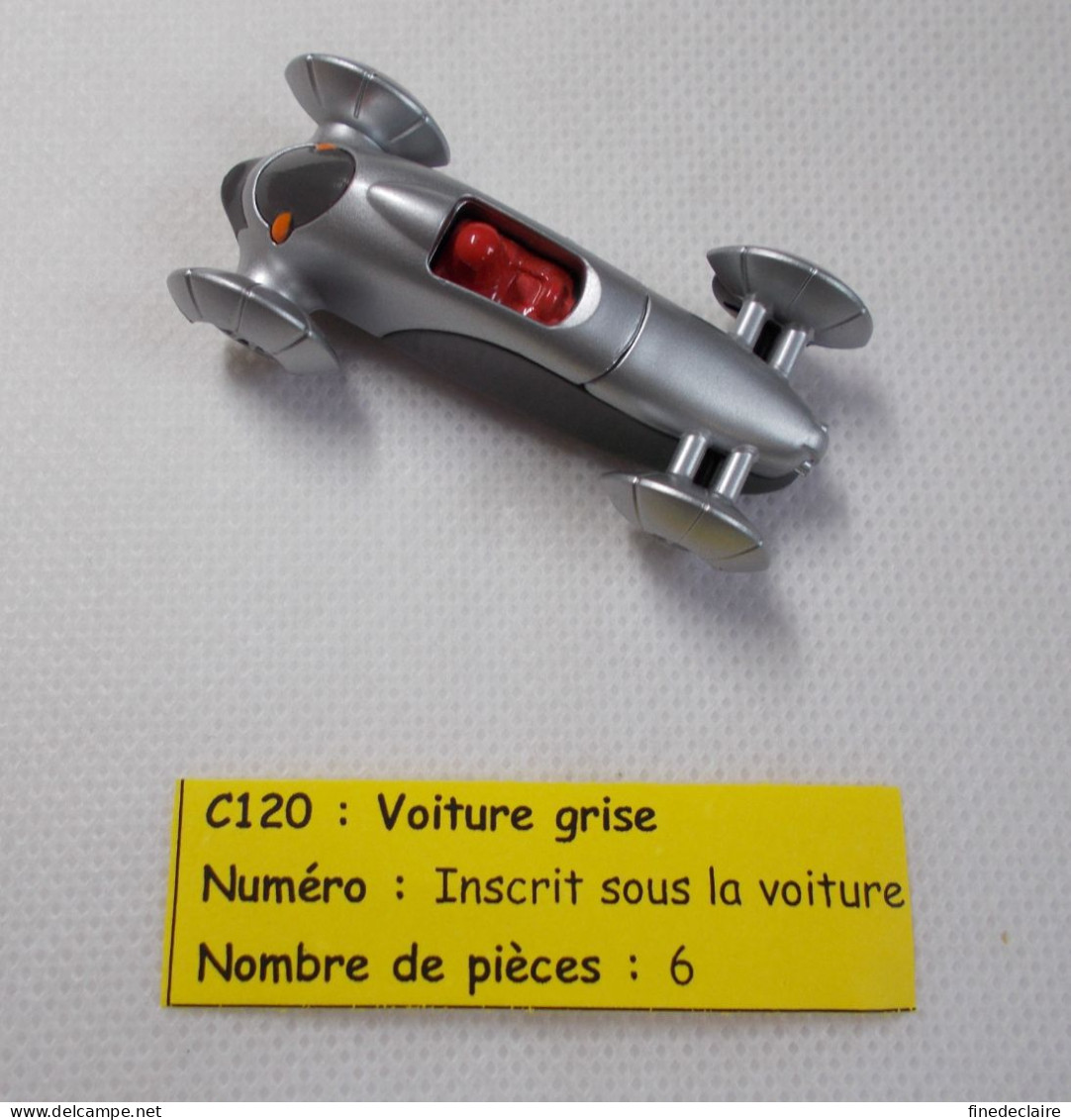 Kinder - Voiture Grise - C 120 - Sans BPZ - Steckfiguren