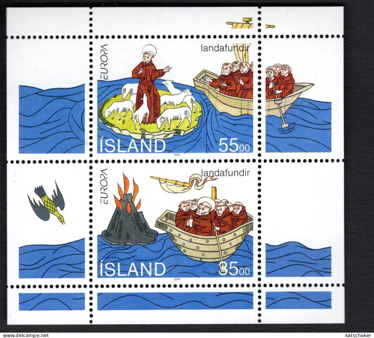 2021744699 1994 SCOTT 781A (XX)  POSTFRIS MINT NEVER HINGED - EUROPA ISSUE -  VOYAGES OF ST. BRENDAN - Nuevos