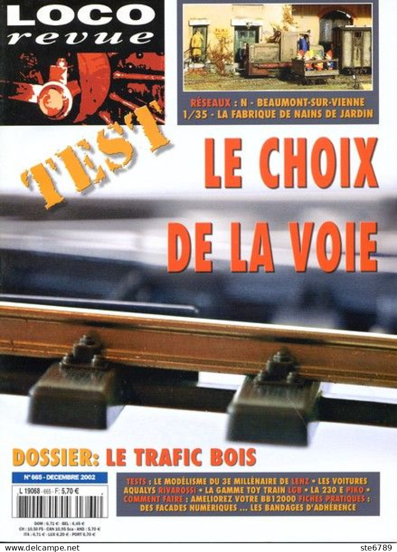 LOCO Revue  Décembre  2002  N° 665  Trains Voie Ferrée Locomotives Trés Bon Etat - Trains