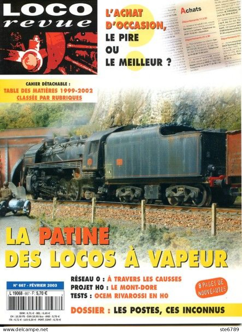 LOCO Revue  Février  2003  N° 667  Trains Voie Ferrée Locomotives Trés Bon Etat - Trains