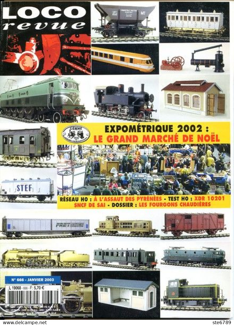 LOCO Revue  Janvier  2003  N° 666  Trains Voie Ferrée Locomotives Trés Bon Etat - Eisenbahnen & Bahnwesen