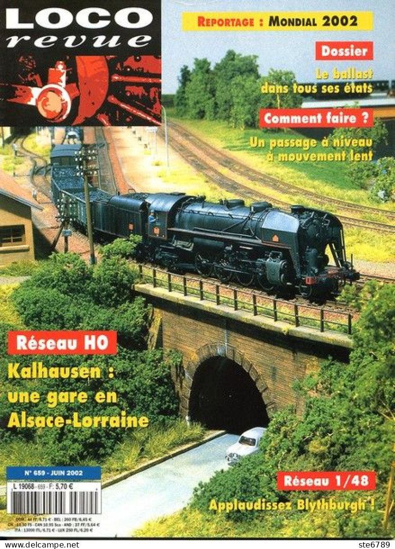 LOCO Revue  Juin  2002  N° 659  Trains Voie Ferrée Locomotives Trés Bon Etat - Trenes