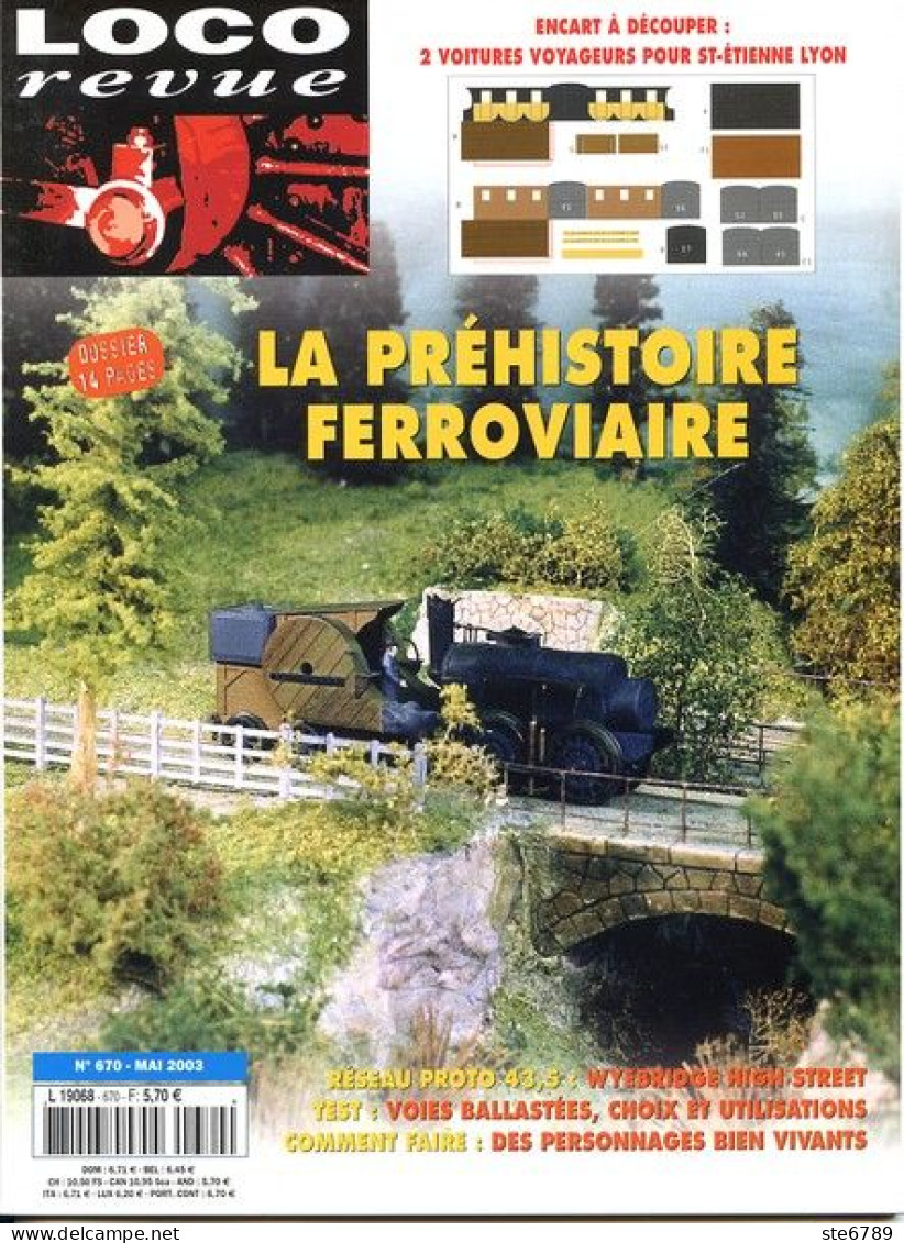 LOCO Revue  Mai  2003  N° 670  Trains Voie Ferrée Locomotives Trés Bon Etat - Trains