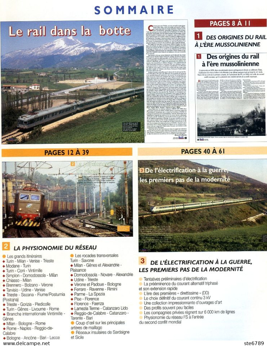 Rail Passion 4 HORS SERIE Le Rail En Italie  Trains  - Trains