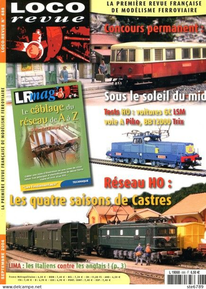 LOCO Revue  Septembre  2004  N° 686  Trains Voie Ferrée Locomotives Trés Bon Etat - Trenes