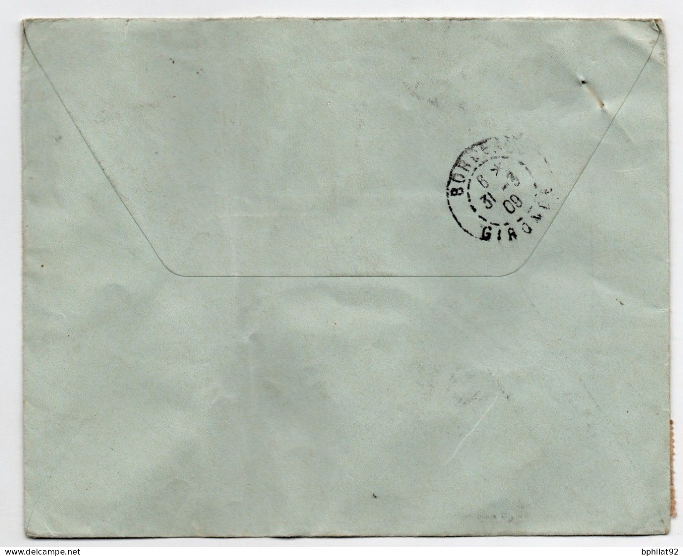 !!! COTE D'IVOIRE, LETTRE RECOMMANDEE DE GRAND BASSAM DE 1909 POUR BORDEAUX - Lettres & Documents