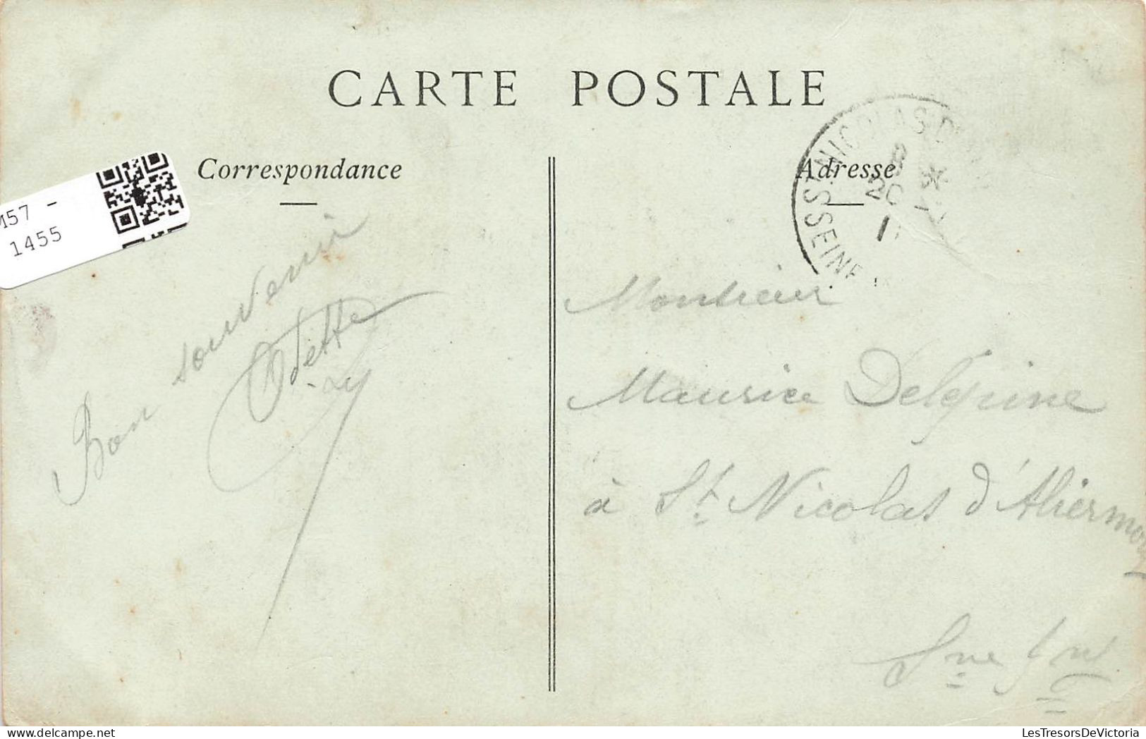 FRANCE - Caudebec En Caux - La Rue De La Halle - Carte Postale Ancienne - Caudebec-en-Caux