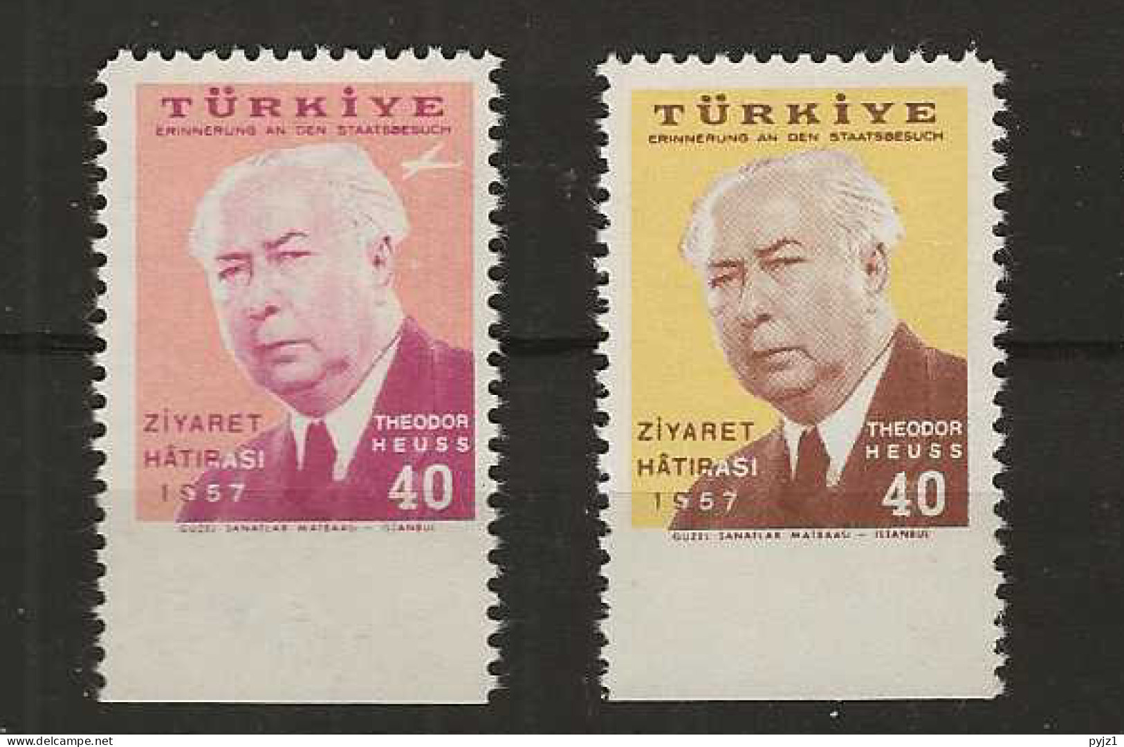 1957 MNH Turkye Mi 1516Uu Postfris** - Neufs