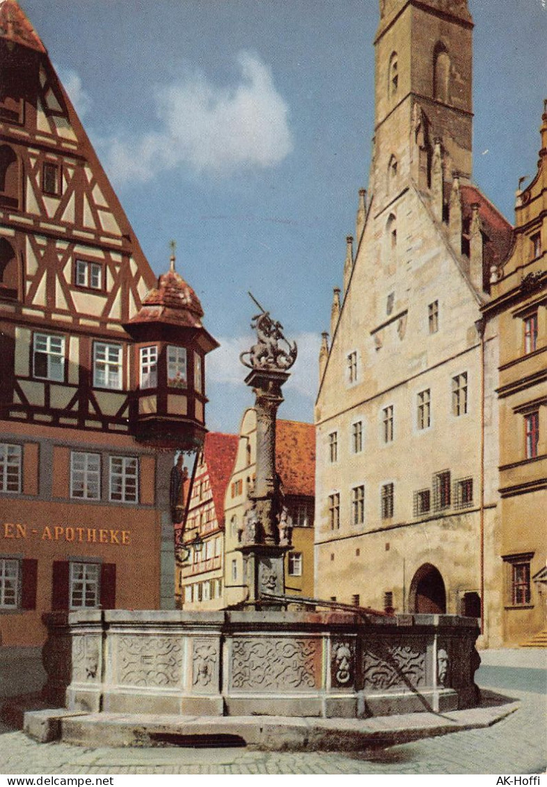 Rothenburg Ob Der Tauber - St. Georgs-Brunnen - Rothenburg O. D. Tauber