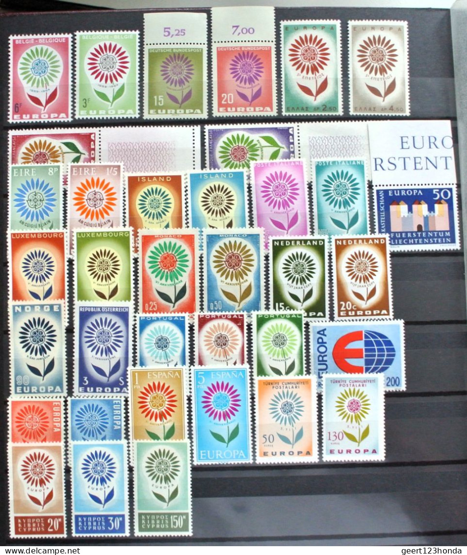 EUROPA CEPT 1964 " JAHRGANGE 1964" Sehr Schon Komplett Postfrisch € 91,80 - 1964