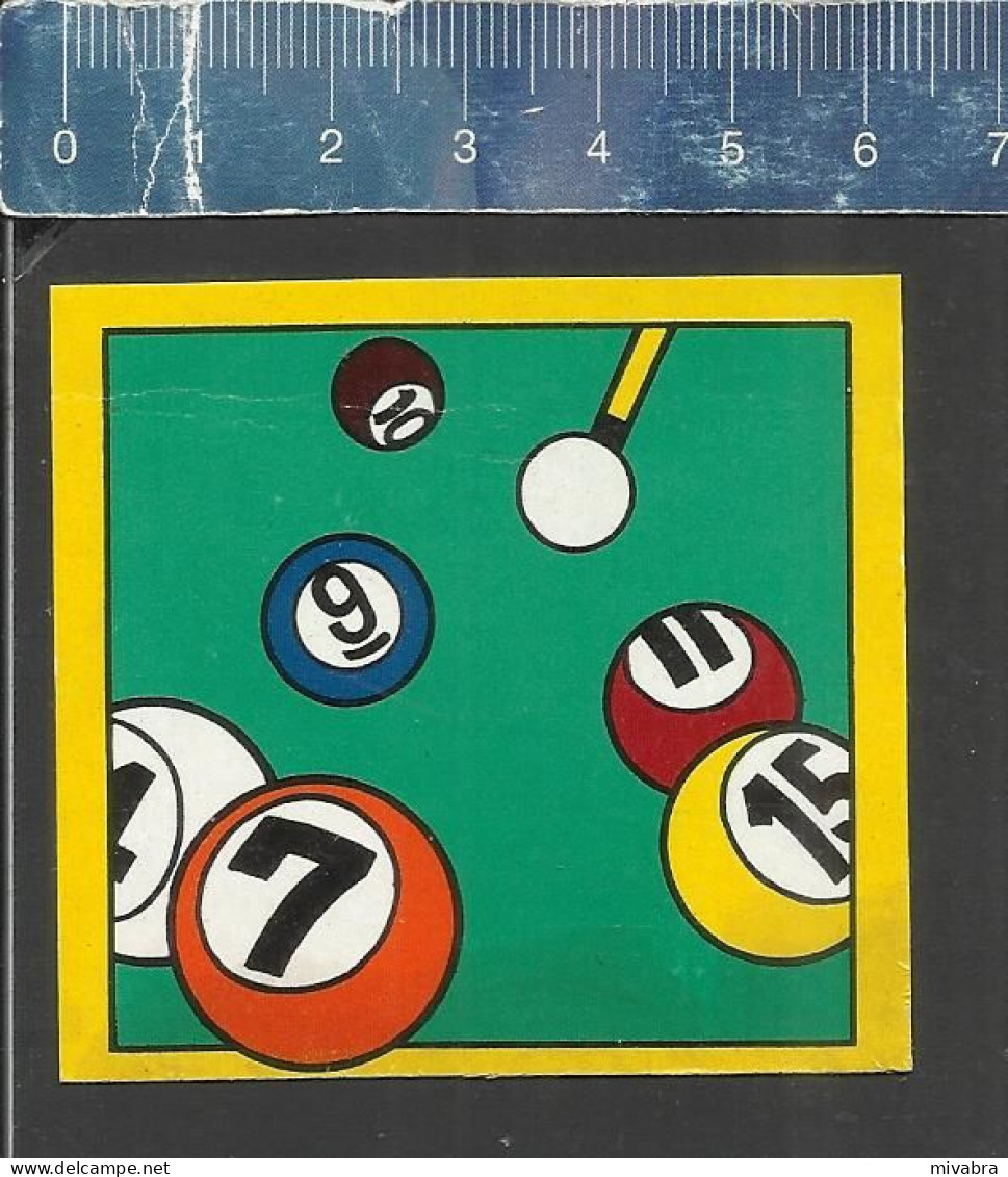 AMERICAN POOL - BILLIARDS - FRONT LABEL OF MATCHBOX  MADE JAPAN - Cajas De Cerillas - Etiquetas