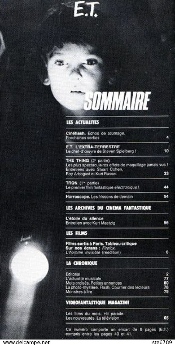 L'ECRAN FANTASTIQUE N° 29 1982  Revue Cinéma , - Kino