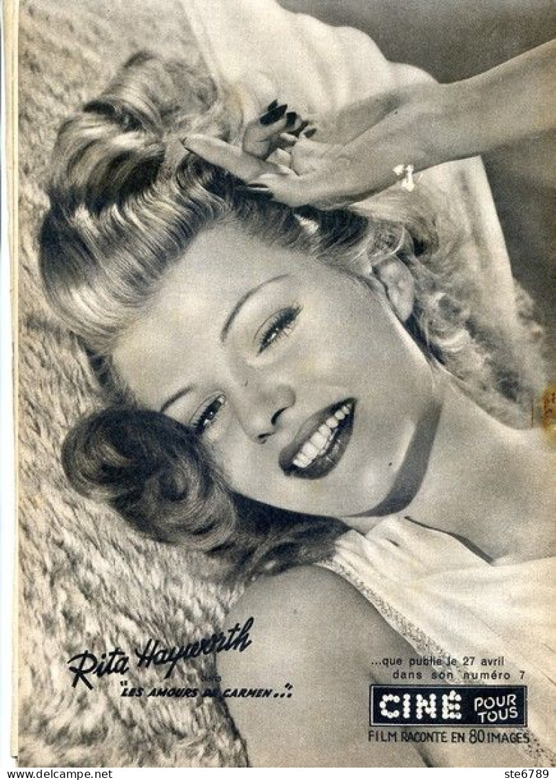 MON FILM 1951 N° 244 Cinéma Femmes Sans Nom SIMONE SIMON / RITA HAYWORTH - Kino