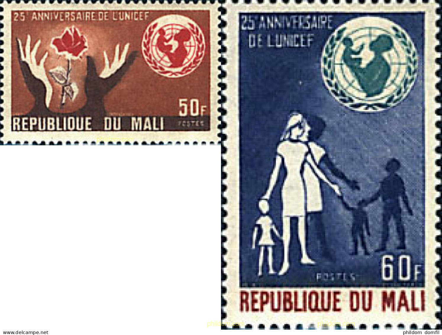 95670 MNH MALI 1971 25 ANIVERSARIO DE LA UNICEF - Mali (1959-...)