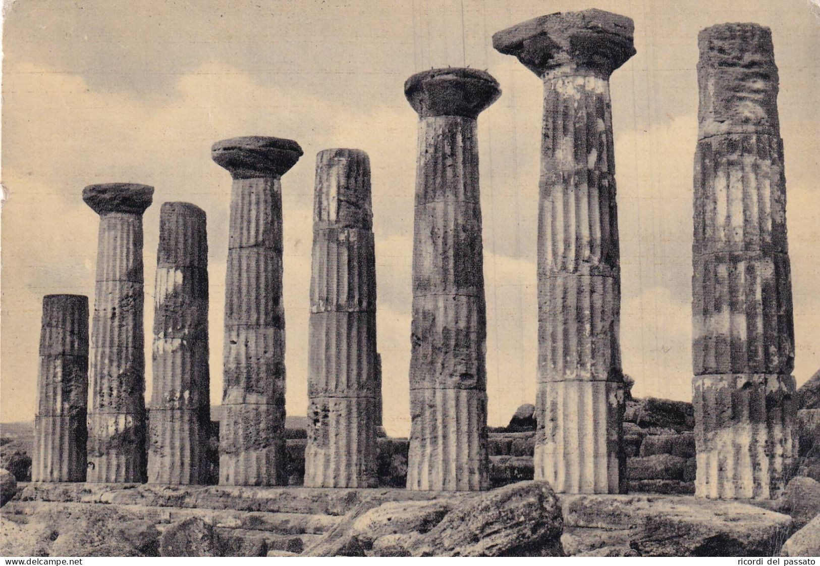 Cartolina Agrigento - Tempio Di Ercole - Agrigento