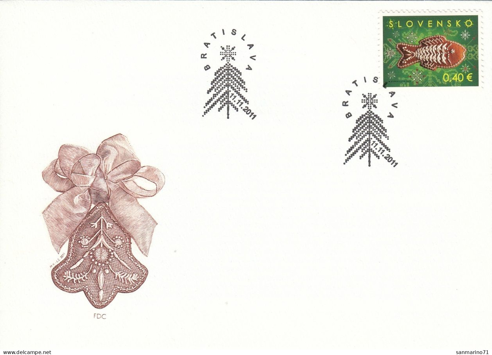 FDC SLOVAKIA 670 - Christmas