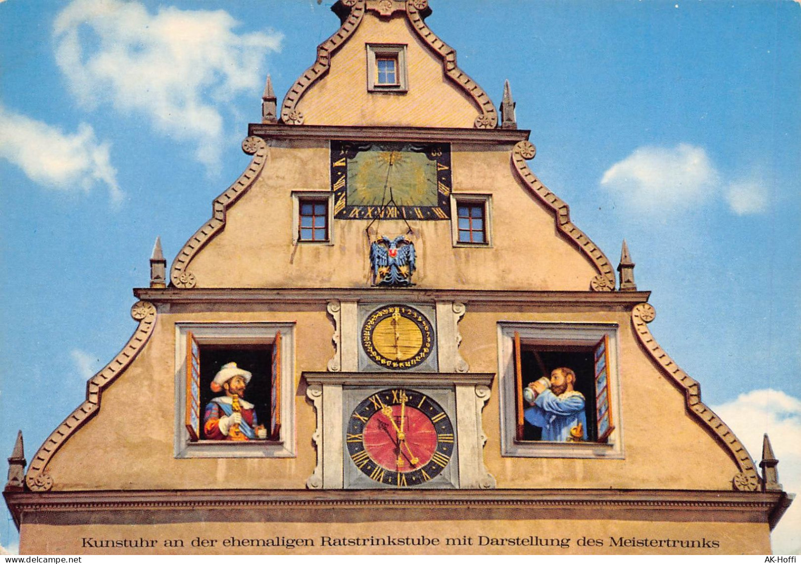 Rothenburg Ob Der Tauber - Kunstuhr Am Marktplatz Mit Chronik - Rothenburg O. D. Tauber