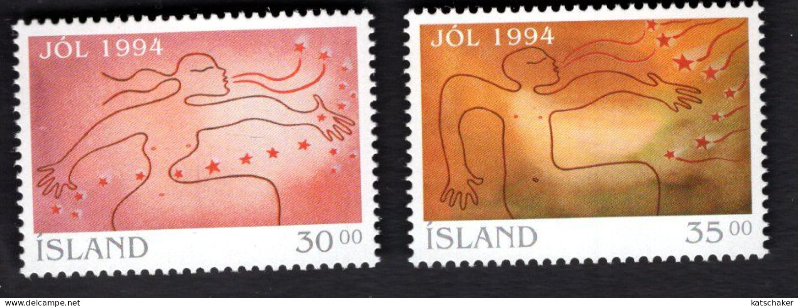 2021747714 1994 SCOTT 790 791 (XX)  POSTFRIS MINT NEVER HINGED - CHRISTMAS - Unused Stamps