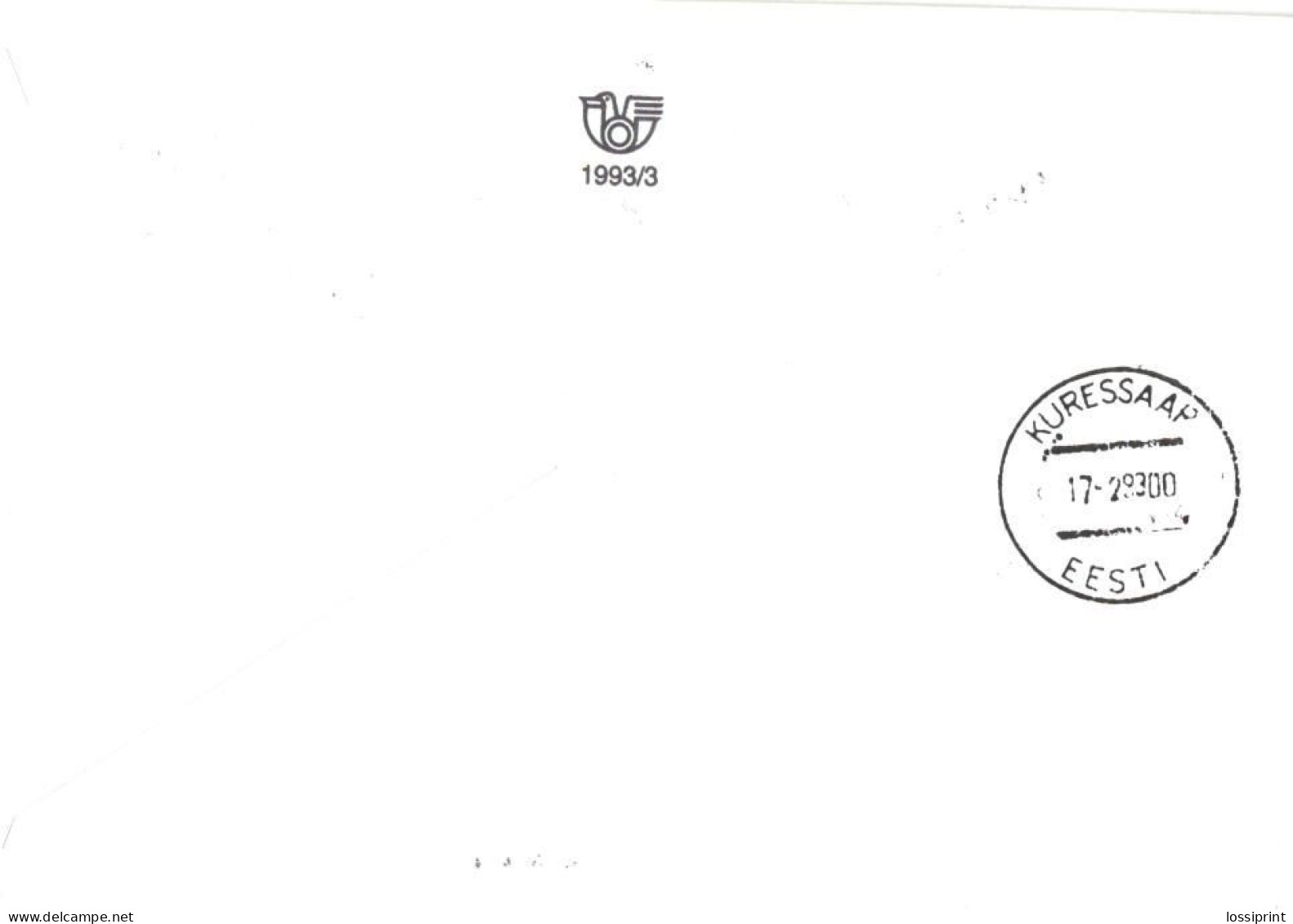 Estonia:FDC, Estonian Republic 75 With Pihtla Registered Cancellation, 1993 - Estonia