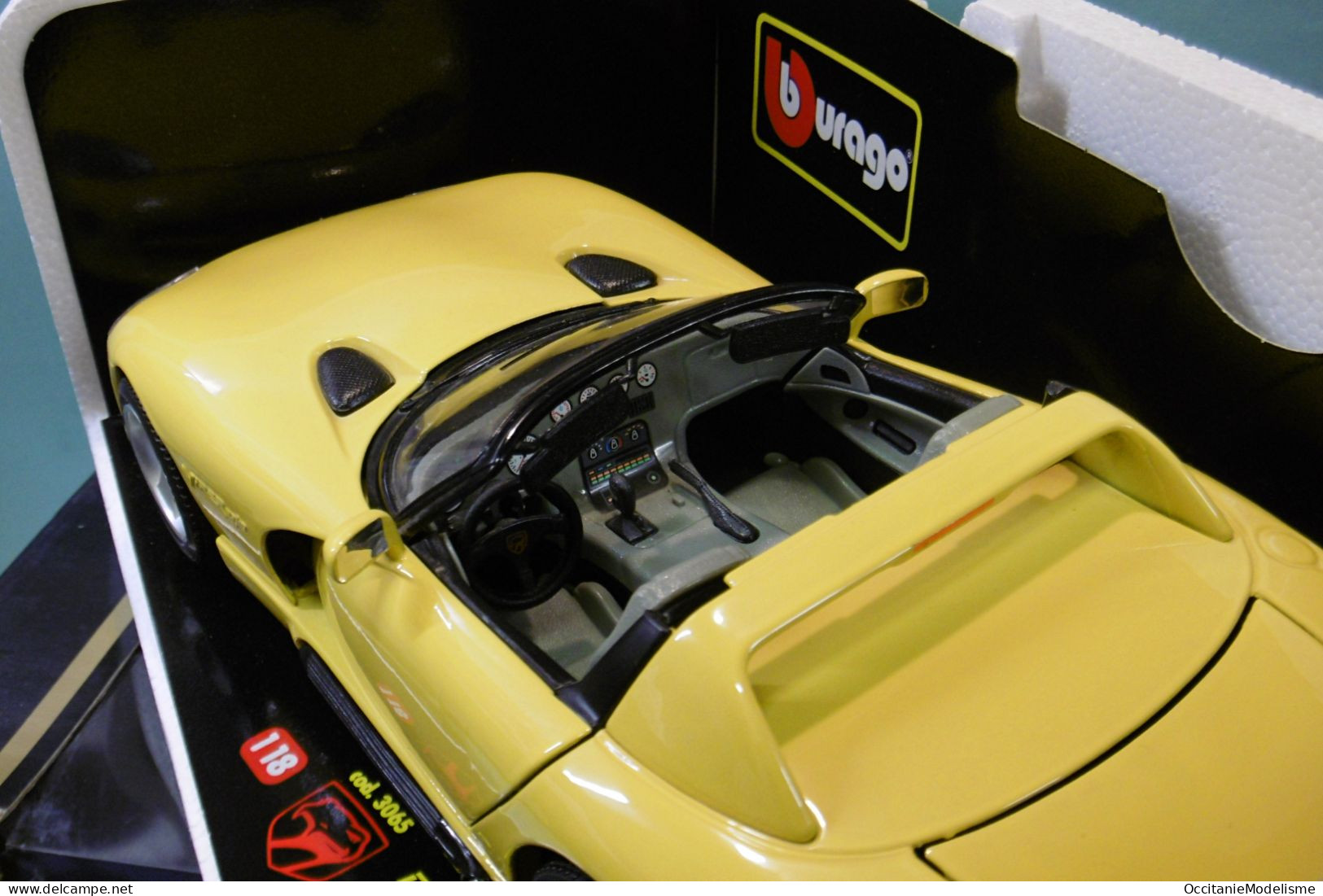 Bburago - DODGE VIPER RT/10 1993 Jaune Burago Réf. 3065 BO 1/18 - Burago