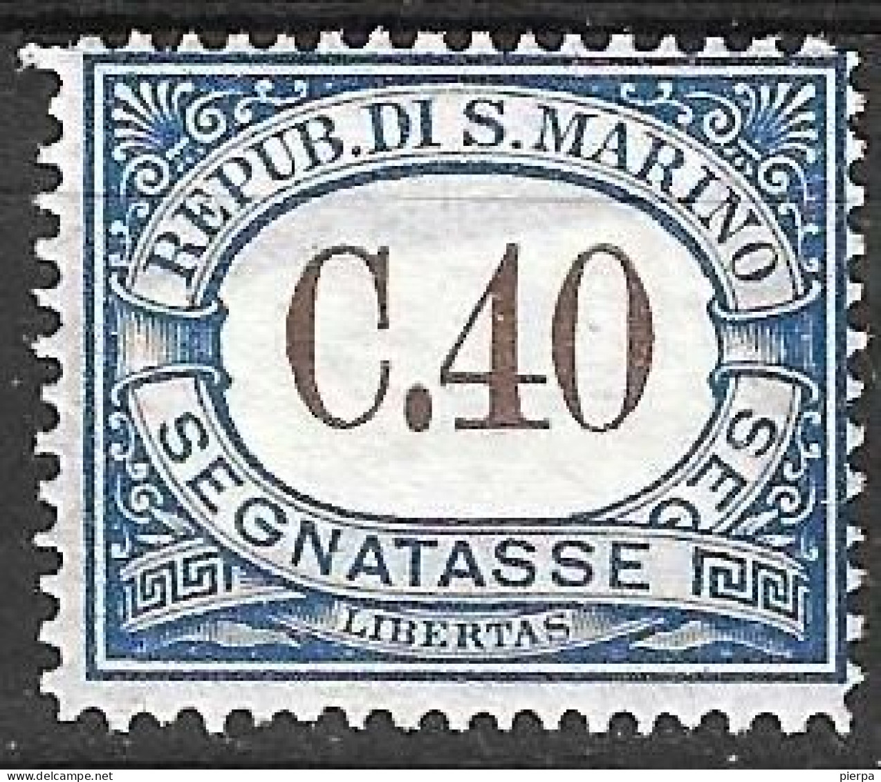 SAN MARINO -1939 - SEGNATASSE - C.40 - NUOVO MNH** ( YVERT TX 57- MICHEL PD 51 - SS  SG 58) - Portomarken