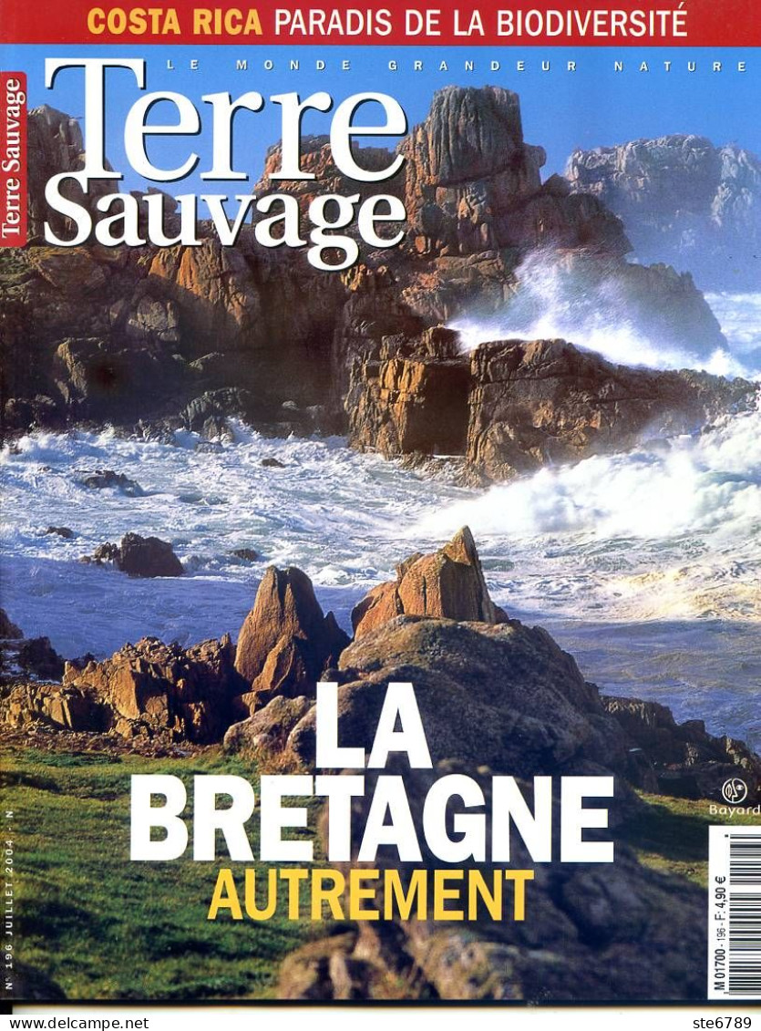 TERRE SAUVAGE N° 196 Special Bretagne , Costa Rica , Sentiers Sauvages Rando Morbihan - Aardrijkskunde