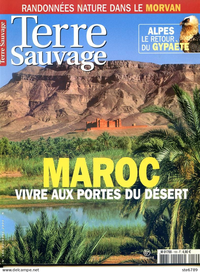 TERRE SAUVAGE N° 199 Maroc , Gypaete Barbu , Forets Naturelles , Sentiers Sauvages Rando Morvan - Geografía