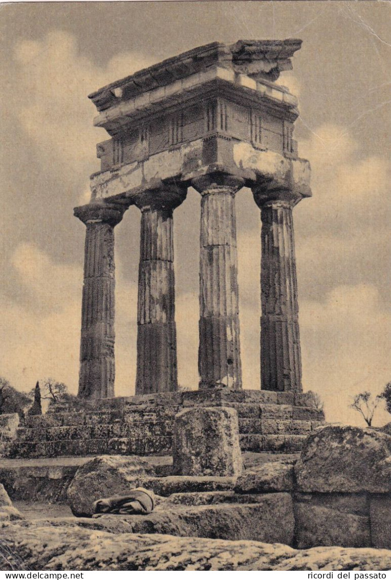 Cartolina Agrigento - Tempio Dei Discouri - Agrigento