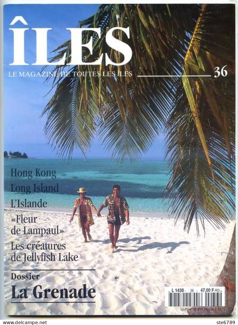 ILES MAGAZINE N° 36 Dossier La Grenade , Hong Kong , Long Island , Islande , Jellyfish Lake - Aardrijkskunde