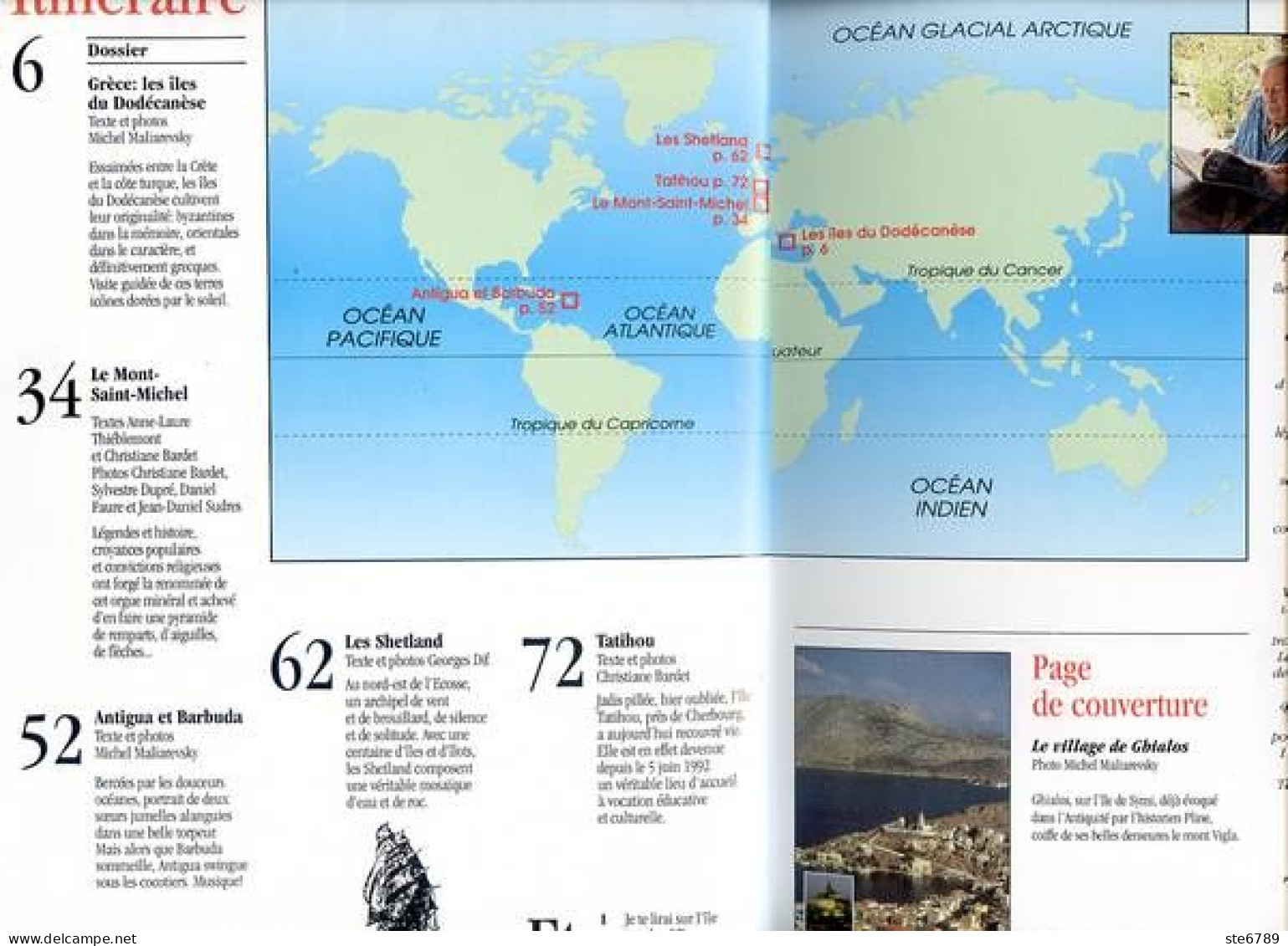 ILES MAGAZINE N° 39 Les Shetland , Antigua Et Barbuda , Tatihou ,  Grece Iles Dodécanèse , Mont St Michel - Géographie