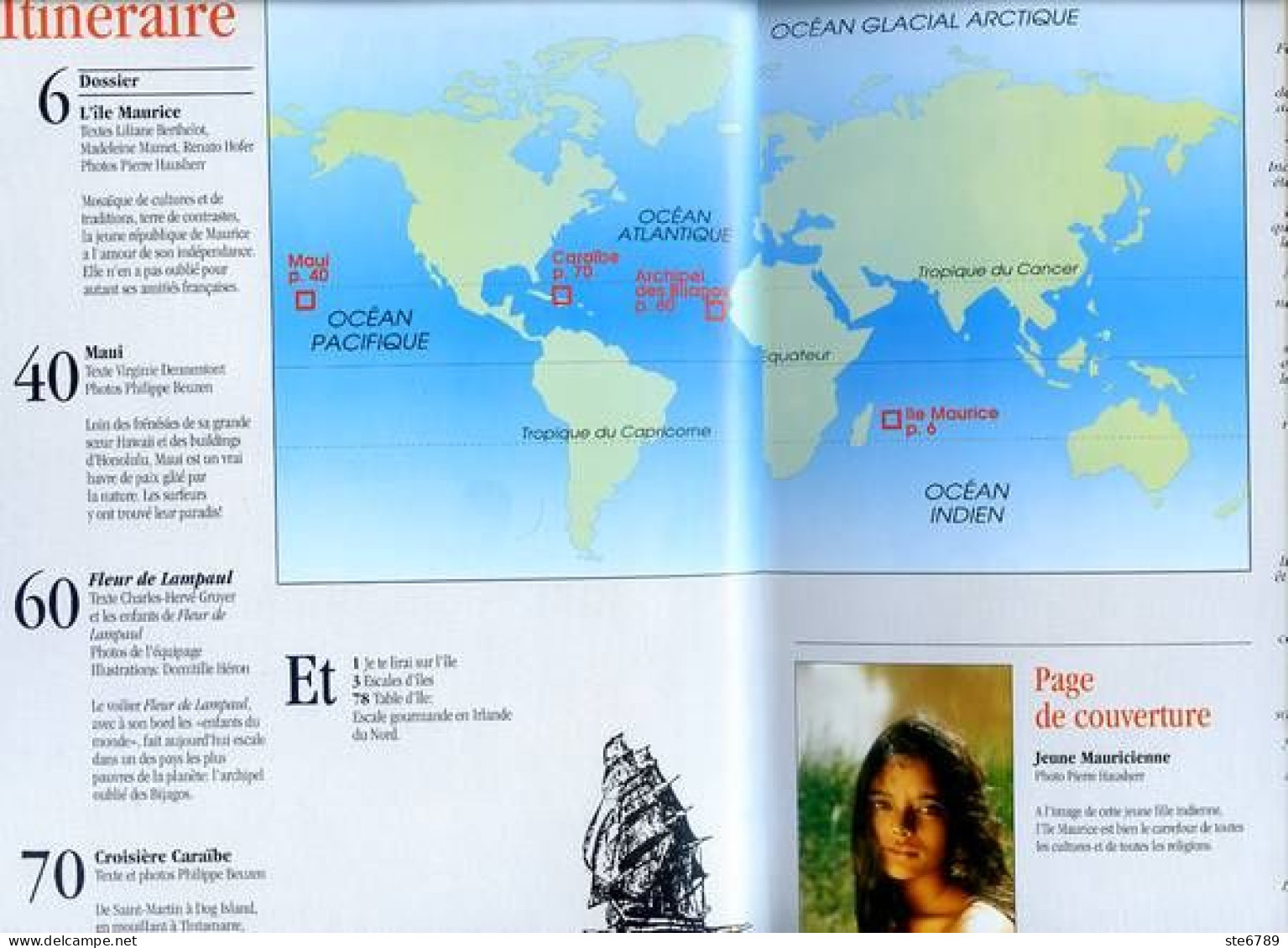 ILES MAGAZINE N° 30 Dossier Ile Maurice , Maui , Croisiere Iles Dans Les Caraibes - Geographie