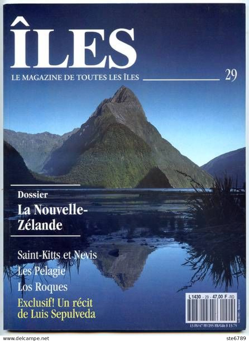 ILES MAGAZINE N° 29 La Nouvelle Zélande , Saint Kitts Et Nevis , Les Pelagie , Los Roques - Geographie