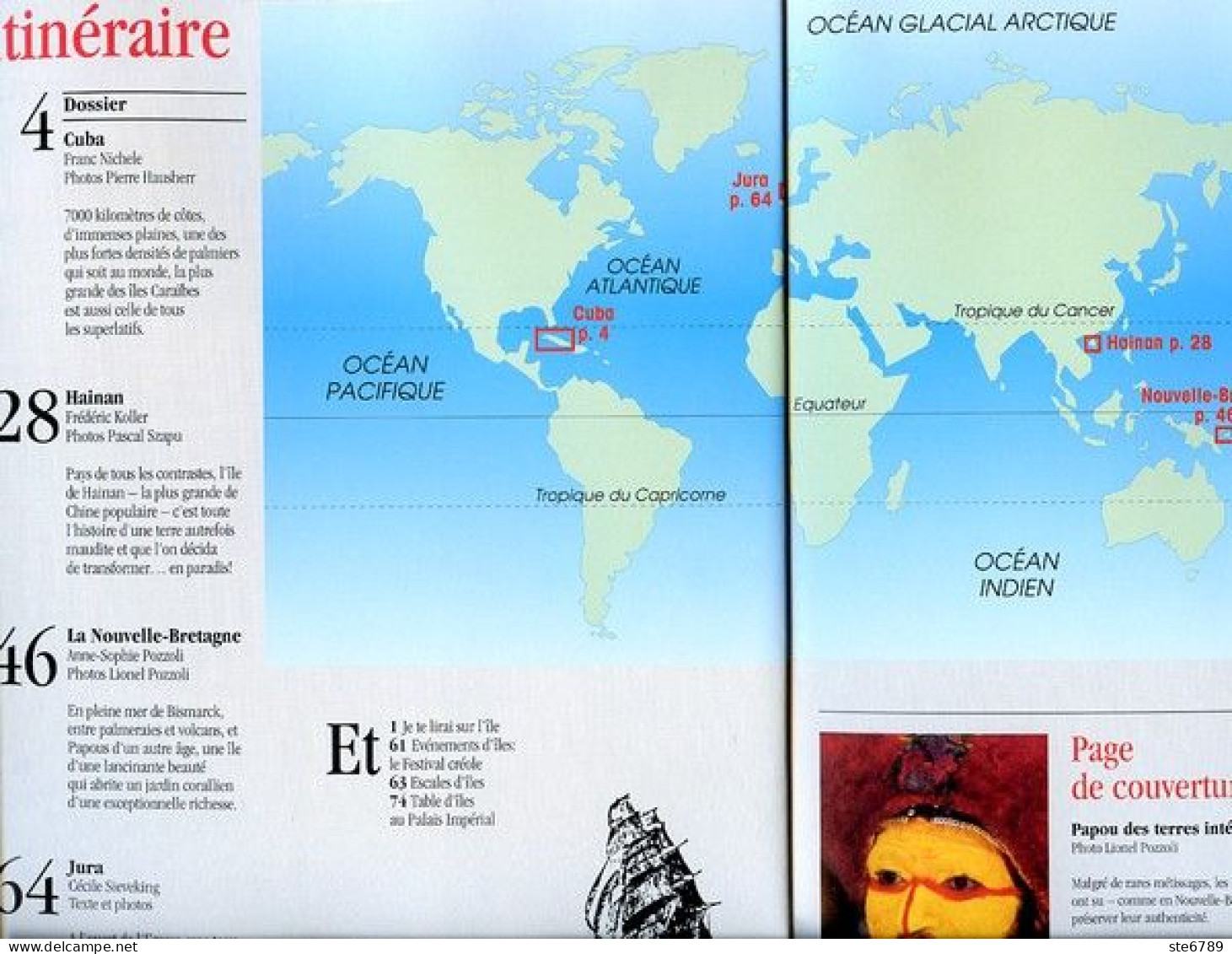 ILES MAGAZINE N° 26 Cuba , Hainan , Nouvelle Bretagne , Jura - Geography