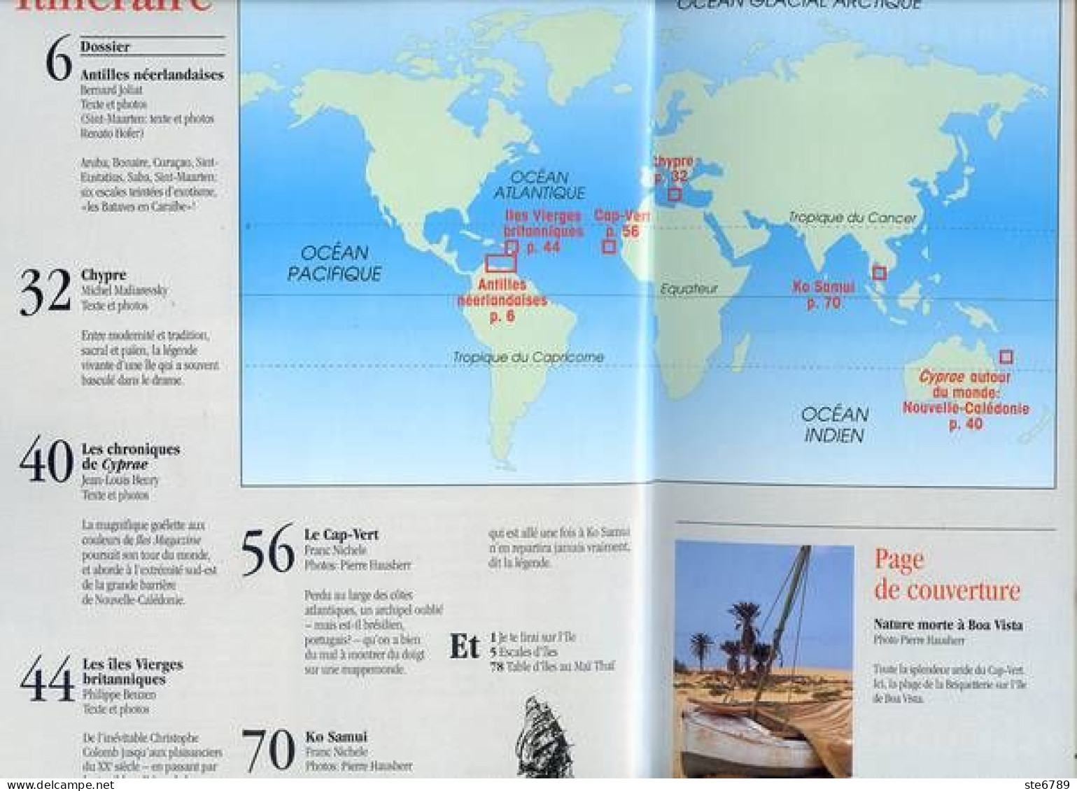ILES MAGAZINE N° 24 Antilles Néerlandaises , Chypre , Cap Vert , Ko Samui , Iles Vierges Britanniques - Géographie