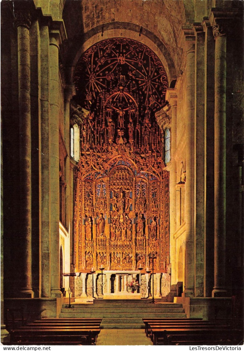 PORTUGAL - Coimbra - Vue Sur L'ancienne Cathédrale - Maître Autel - De L'intérieure - Carte Postale - Coimbra