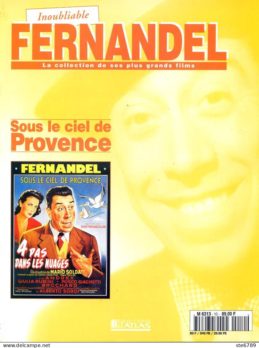 Inoubliable FERNANDEL Acteur Cinéma Sous Le Ciel De Provence - Cinéma