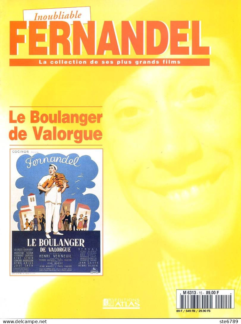 Inoubliable FERNANDEL Acteur Cinéma Film Le Boulanger De Valorgue - Film