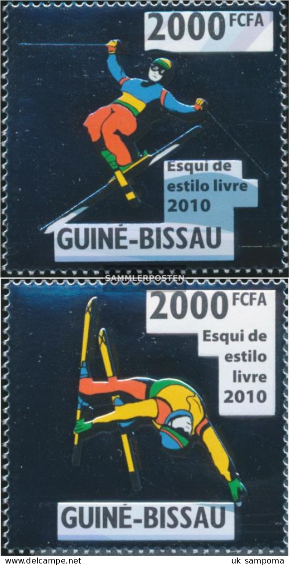 Guinea-Bissau 4654-4655 (complete. Issue) Unmounted Mint / Never Hinged 2010 Freestyle-Skifahren - Guinea-Bissau