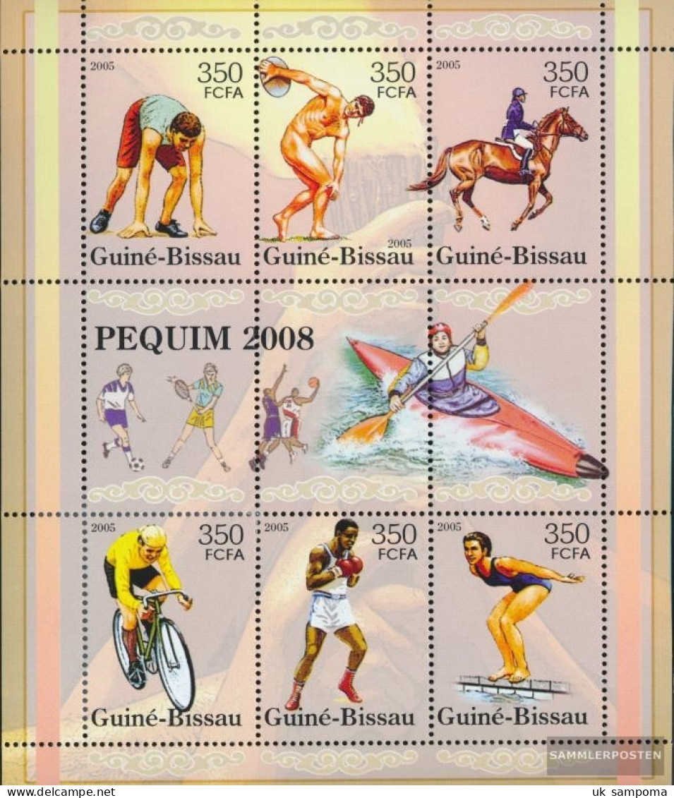Guinea-Bissau 3121-3126 Sheetlet (complete. Issue) Unmounted Mint / Never Hinged 2005 Prelude To Olympics In Beijing - Guinea-Bissau