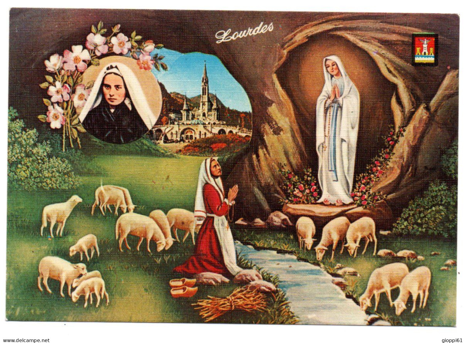 Lourdes - Veduta E Immagine Di Bernadette - Lourdes