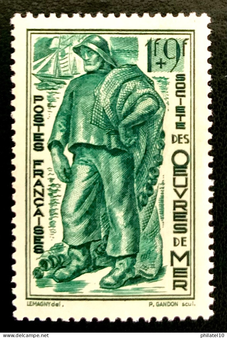 1941 FRANCE N 504 SOCIÉTÉ DES OEUVRES DE LA MER - NEUF** - Neufs