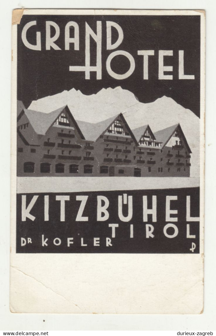 Grand Hotel Kitzbühel Dr Kofler Old Postcard Not Posted B240503 - Kitzbühel