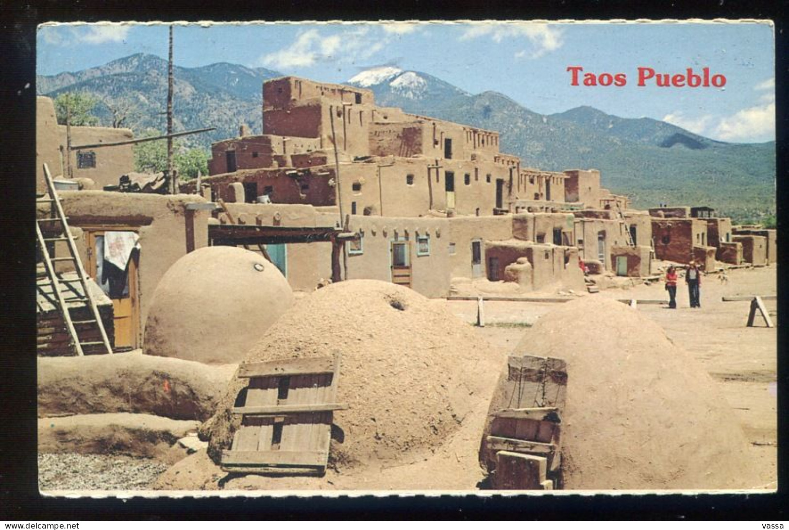 TAOS PUEBLO  - Indians - NEW MEXICO - USA -.Mailed To France - Sonstige & Ohne Zuordnung