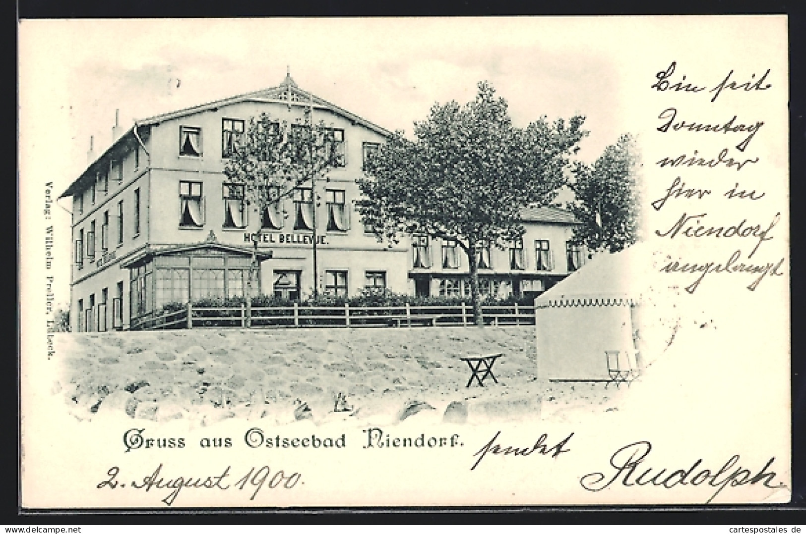 AK Niendorf / Ostsee, Hotel Bellevue Mit Strand  - Other & Unclassified