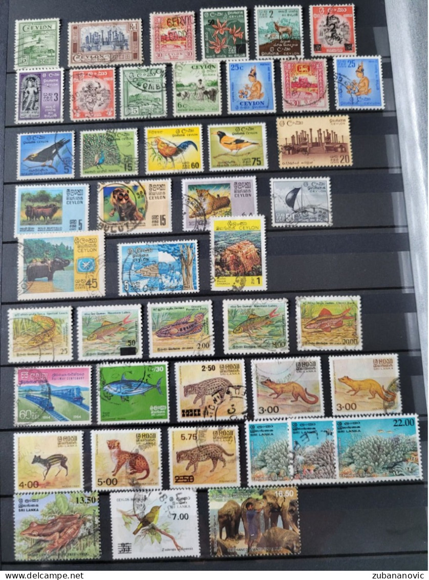 Sri Lanka 170 Stamps - Collections (sans Albums)
