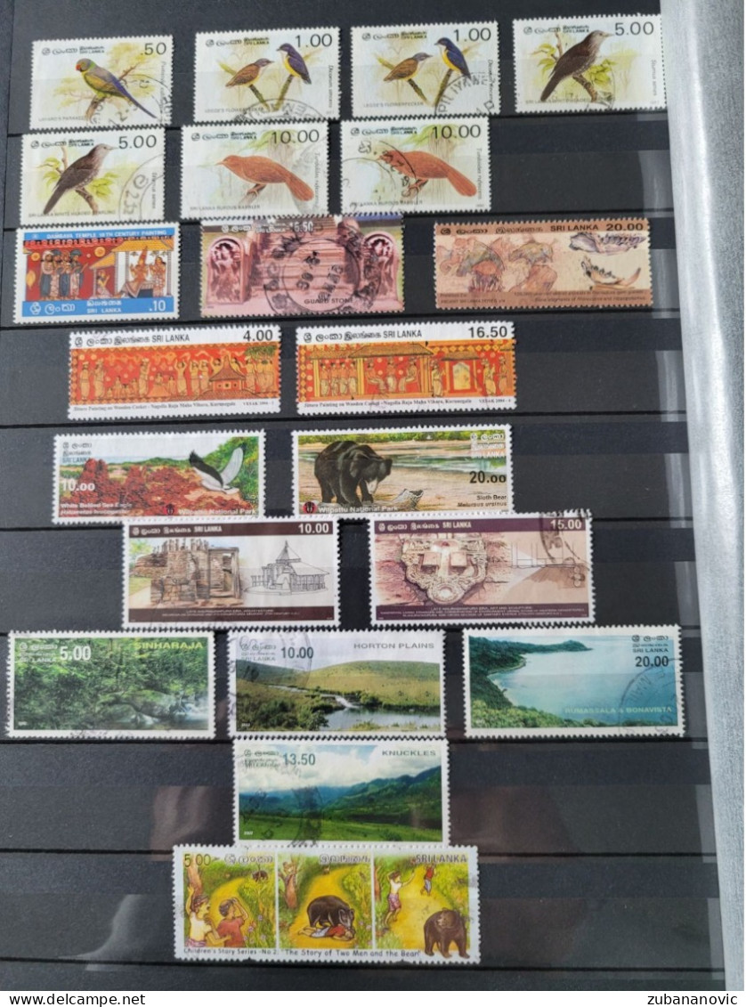 Sri Lanka 170 Stamps - Sammlungen (ohne Album)